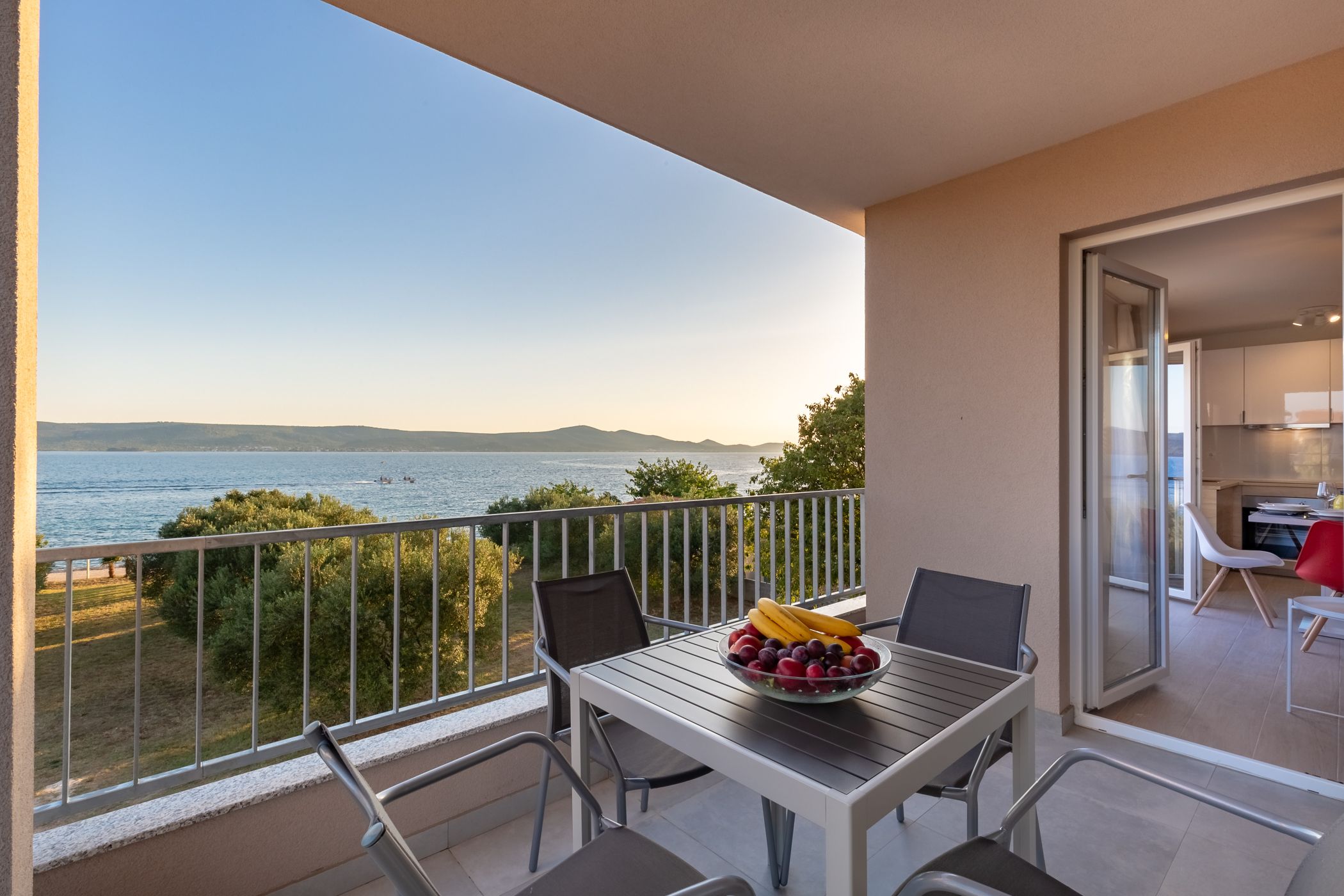 Villa Diana apartman 1 — balkon s pogledom na more, Sveti Petar na Moru