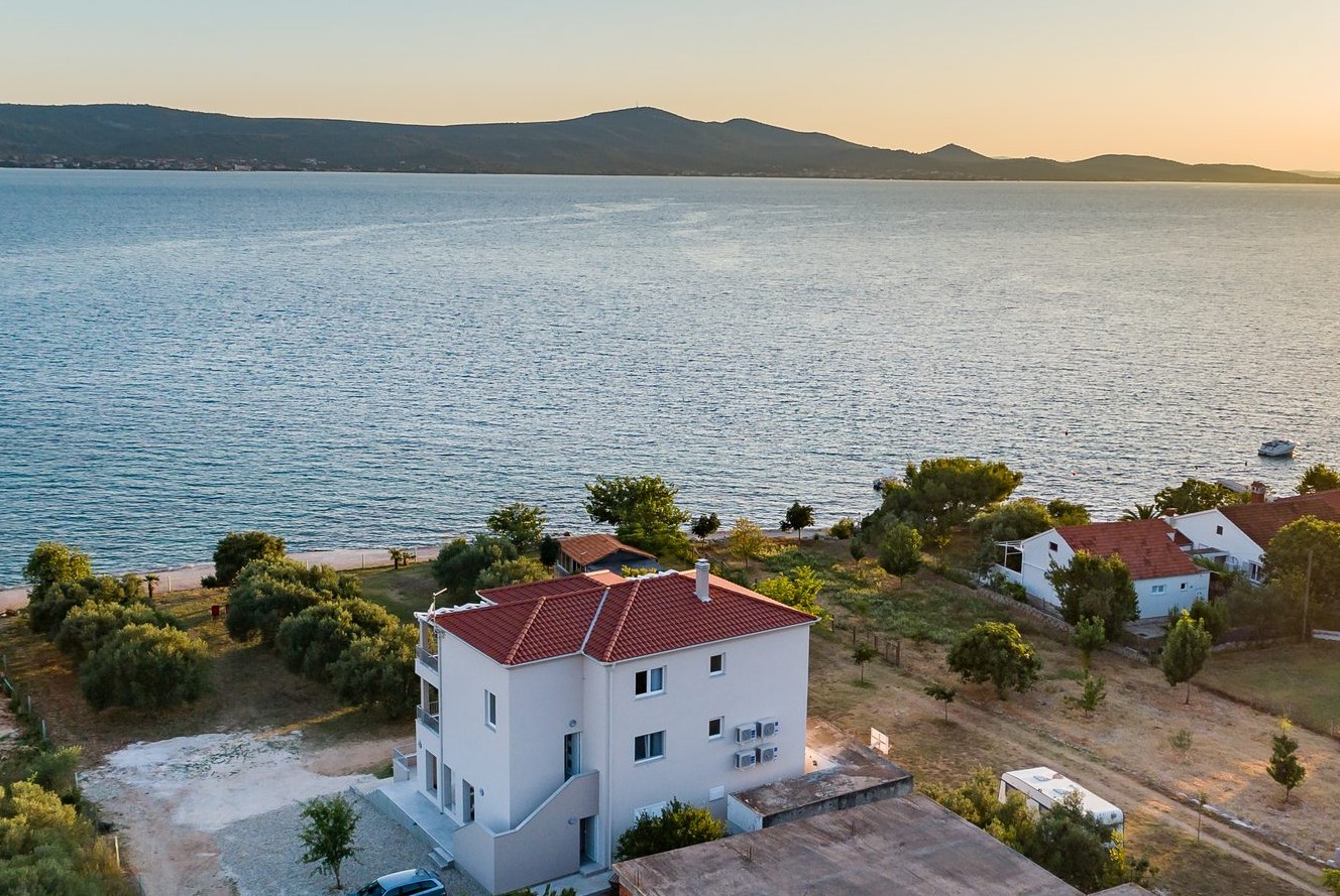 Villa Diana — pogled iz zraka, Sveti Petar na Moru kod Zadra